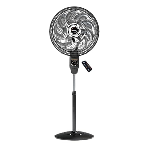 Ventilador de Coluna Mallory Max Control Com Controle Remoto 140W, Silencioso, Com Hélice de15 pás, Grade Especial em Sistema TS, Máxima Vazão e Mínimo Ruído - PR-GR - 220V