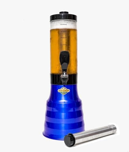 Torre Chopp 2 L Base Giratória Copo Removível 2 Refil Azul