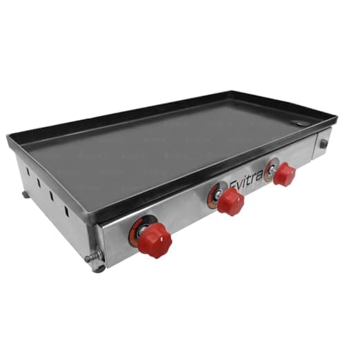 Chapa em Aço Inox para Grelhar Lanches 70x35 cm – Alta Resistência, Durabilidade e Distribuição Uniforme de Calor – Ideal para Hamburguerias, Food Trucks e Cozinhas Profissionais