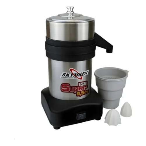Espremedor elétrico Skymsen ESB SUPER-N industrial 372.85W 60Hz preto e prateado 127/220V