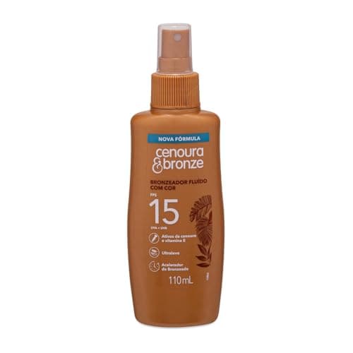 Bronzeador Fluído com Cor Spray FPS 15 Cenoura & Bronze 110ml