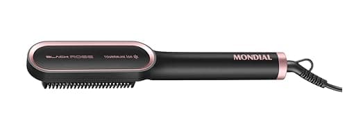 MONDIAL Escova Alisadora Black Rose, Preto/Rose, 36W, Bivolt - EA-07