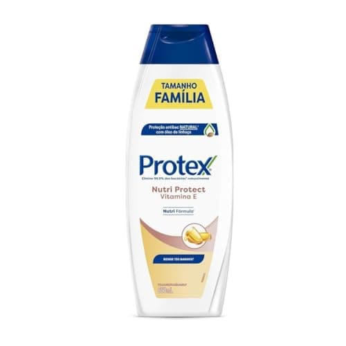 Sabonete Líquido Antibacteriano para Corpo Protex Nutri Protect Vitamina E 650ml