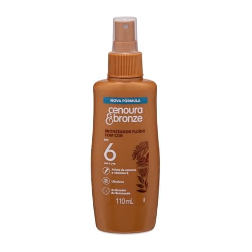 Bronzeador Fluído com Cor FPS 6 Cenoura & Bronze 110ml