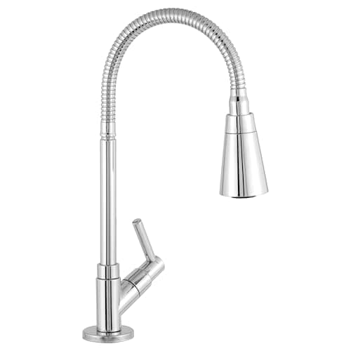 Torneira Gourmet de Cozinha, Monocomando Flexível, Cromada, Dupla Função, 1/4 de Volta