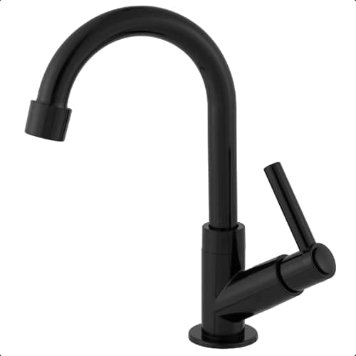 Torneira Para Banheiro Preta Pia Lavatorio Cuba Bancada - Life Metais