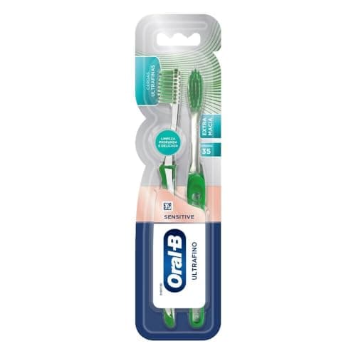 Oral-B Escova de Dente Sensitive Ultrafino Extra Macia 2 Unidades