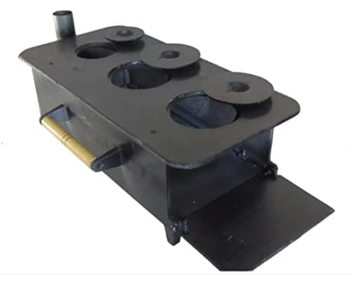 Fogão a Lenha Portátil 3 Bocas - Aluminio Fundido