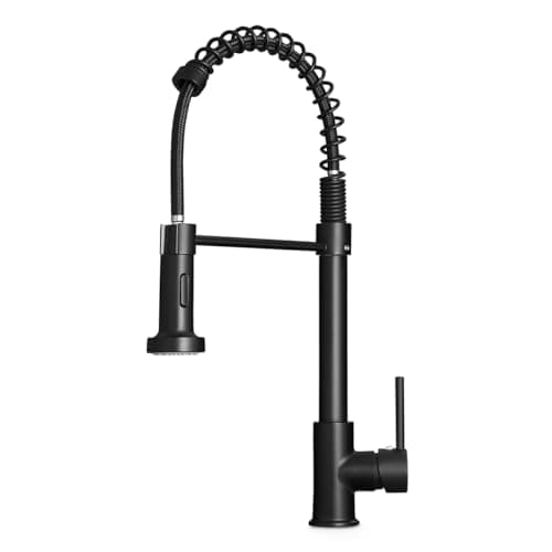 Torneira Cozinha Gourmet 50cm Monocomando Ducha Spray Preto, MM House