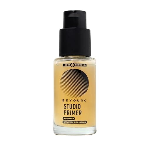 Beyoung Studio Primer Incolor 30ml – Fixa a Maquiagem, Reduz Poros e Controle de Oleosidade com Niacinamida e Alga Marinha