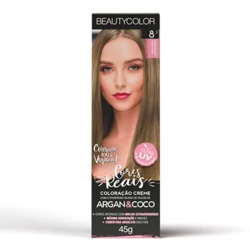 Coloração Individual BEAUTYCOLOR - 8.1 Louro Claro Acinzentado