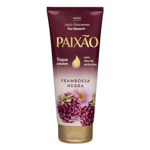 Paixão Hidratante Desodorante Corporal Framboesa Negra Hibisco Branco 200 Ml
