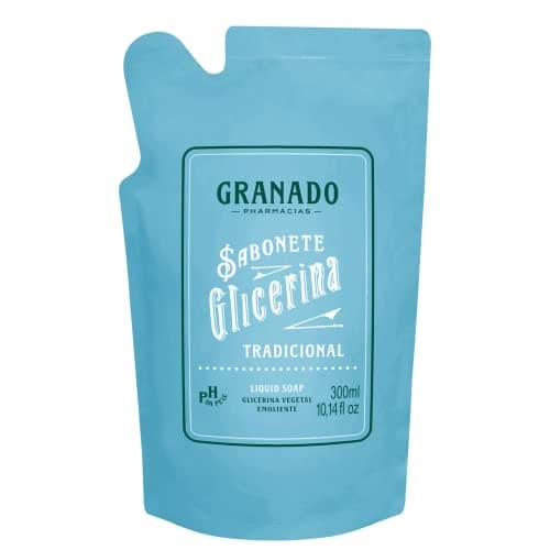 Granado Refil Sabonete Líquido Glicerina, Tradicional, 300ml