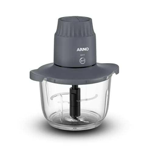 Processador de Alimentos Arno Choppeo CH01, 500W, Recipiente de Vidro 2L, 2 Velocidades, 4 Lâminas Inox, Tampa de Conservação e Base Antiderrapante, 220V
