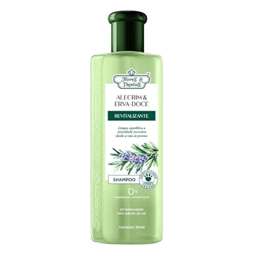 Flores e Vegetais Shampoo Alecrim Erva Doce Revital 310Ml E Vegetais