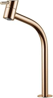 Torneira de lavatório Lorenzetti Swan 1198 R42 em rose gold, com design elegante e bico articulado.
