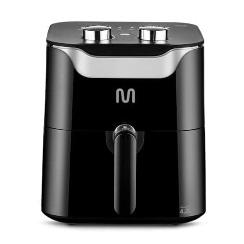 Fritadeira Elétrica sem óleo Air Fryer 4,2L 1500W 127V com Cesto Antiaderente Preto Multi - GO231