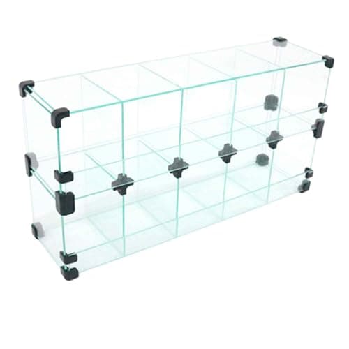 Baleiro Expositor Preto de Vidro - 0,60 x 0,30 x 0,15m