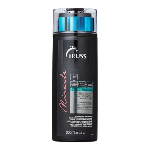 Truss Condicionador Miracle | Hidratação, Brilho 3D e Reconstrução para Cabelos Danificados | 300ml
