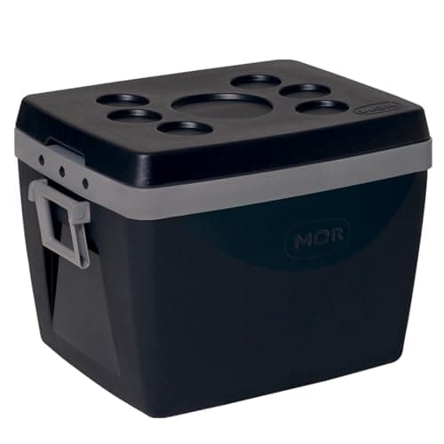 Caixa Térmica Cooler 75 Litros Com Alça Porta Copos Bebidas Alimentos Preta - Mor