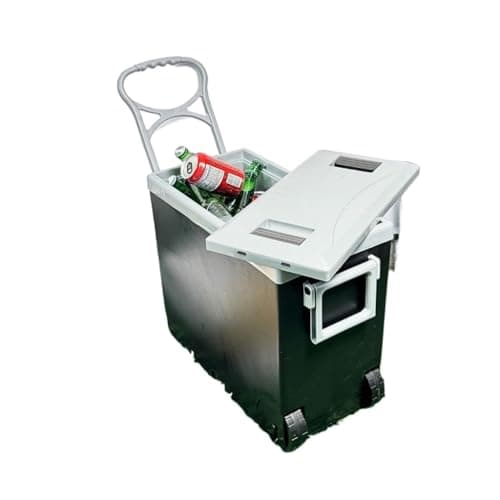 Térmica Cooler 32L com Rodinhas – A Inovação 3 em 1 e 5 em 1 que Transforma Seus Momentos de Lazer!(Preto(Normal))