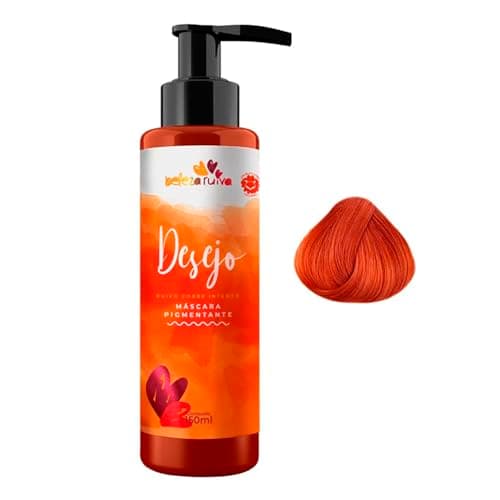 Beleza Ruiva – Tonalizante Desejo Ruivo Cobre Intenso 150ml | Cor Vibrante e Duradoura | Brilho, Hidratação e Tratamento Capilar Vegano