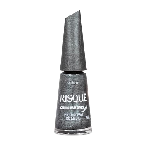 Esmalte Cinza Risqué & Chilli Beans Profundezas do Meu Eu Metálico 8ml