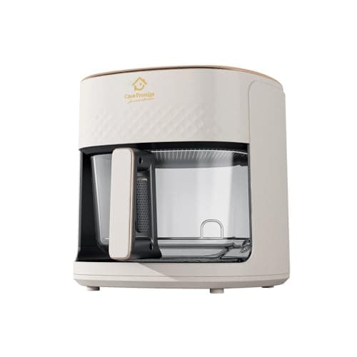 Fritadeira Sem Óleo 4,5L Casa Prestige Innovare – Air Fryer 1200W, Controle de Temperatura por Toque, Cozinha Saudável, Assar,Fritar,Grelhar: Digital Touch, Cesto de Vidro Térmico Transparente PTFE