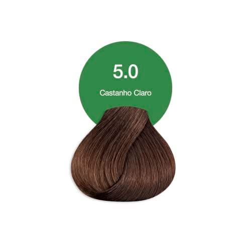 Acquaflora 5.0 Castanho Claro Coloracao Creme Permanente Vegana 60g