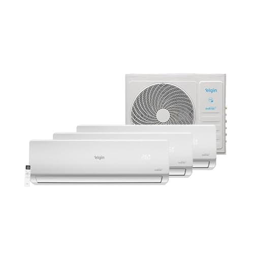 Ar Condicionado Tri Split Hi Wall Inverter Elgin Plus 2x9000 e 12000 BTU/h Quente e Frio 45MTQE27C2CB – 220 Volts
