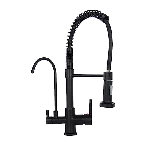 Torneira Cozinha Gourmet Monocomando Black C/Entrada Filtro