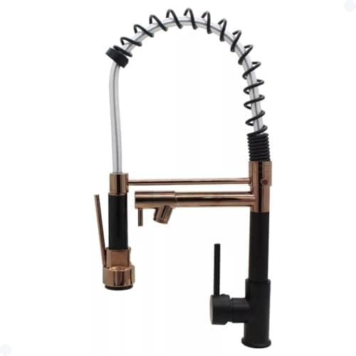 TORNEIRA GOURMET VIP MONOCOMANDO MISTURADOR PRETO ROSE GOLD