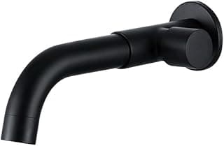 Pingoo.casa, Torneira Tanque de Parede Aço Inox 304 Capivari - Preto Fosco