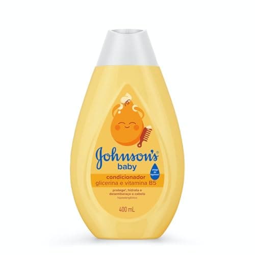 Condicionador Infantil Johnson's Baby Regular 400 ml, Amarelo