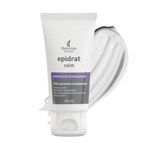 Hidratante Facial Epidrat Calm - 40g - Hidratação e Ação Calmante - Rápida Absorção e Toque Seco - Mantecorp