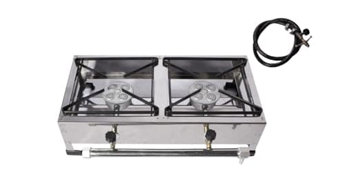 Fogareiro Fogão Industrial A Gás 2 Boca Ap Inox 430