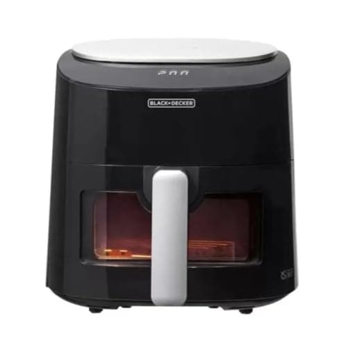 BLACK+DECKER Fritadeira Elétrica Air fryer, Tamanho Médio, 4,5L, Display Digital com 8 Funções, 220V, 1300W, Modelo AFMDV361-B2