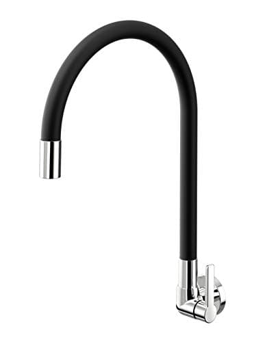 TORNEIRA PARA COZINHA DE PAREDE GALIFLEX PRETO