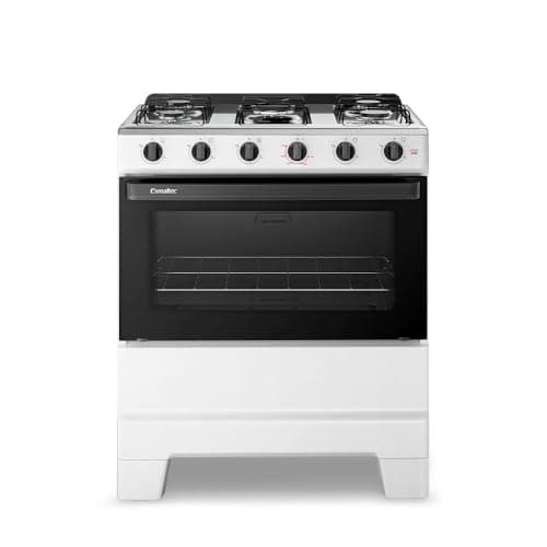 Fogão de Piso 5 Bocas Esmaltec F5ISB Ideal Pop | Mesa em Aço Inox, Acendimento Manual, Branco
