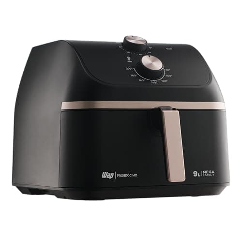 WAP Fritadeira Air Fryer MEGA FAMILY 9 Litros com Cesto Amplo e Circulação de Ar 360°, Timer Sonoro 1900W 127V