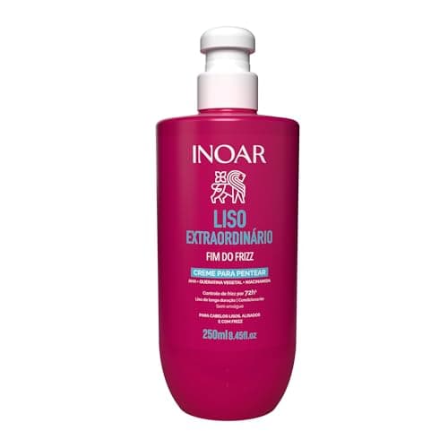 Inoar, Liso Extraordinário Creme para Pentear Antifrizz com Brilho Espelhado 250ml