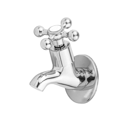 Torneira Para Bebedouro Filtro Industrial 1/2 x 3/4 100% em Metal Cromada Cruzeta C-33 1/4 De Volta