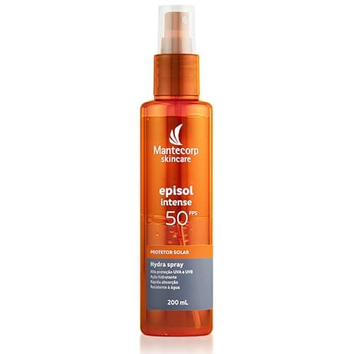 MANTECORP - Protetor Solar Bifásico Episol Intense Hydra Spray FPS 50 - Resistente à Água e Suor, Alta Proteção UVA e UVB, Aplicação Fácil - 200ml
