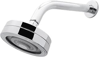 Chuveiro de duche alta pressão metal cromado auto limpante articulável