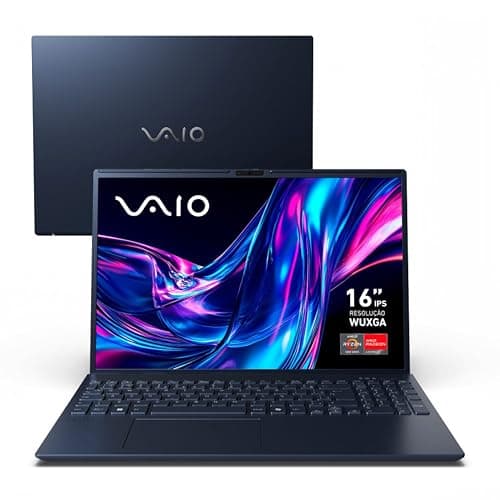 Notebook VAIO FE 16 AMD® Ryzen 5-5625U Windows 11 Home 12GB 512GB SSD 16" IPS WUXGA Antirreflexo - Cinza Grafite