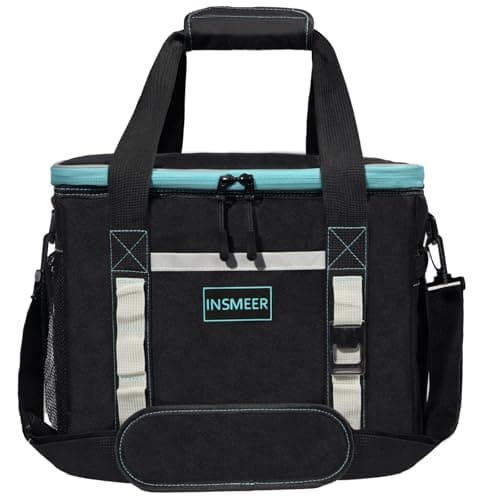INSMEER Bolsa Térmica 25L Grande, Impermeável, Cooler para Marmita, Caixa Térmica com Alça Desmontável - Ideal para Praia, Acampamento