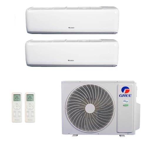 Ar-Condicionado Multi Split Inverter R-32 Gree 18.000 (2x Evap HW 9.000) Quente/Frio 220V