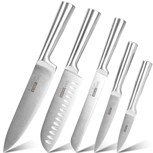 Aço inoxidável Conjunto de 5 Peças, Jogo de Facas, Faca, Facas, Conjunto de Facas