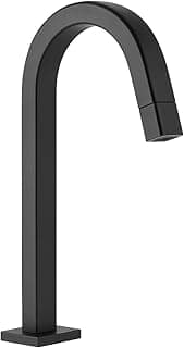 Torneira Lavatório Preto Fosco Quadrada - Bica Baixa 25cm