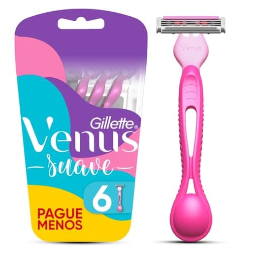 Gillette Venus Aparelho de Depilação Descartável Suave com Aloe, 6 Unidades